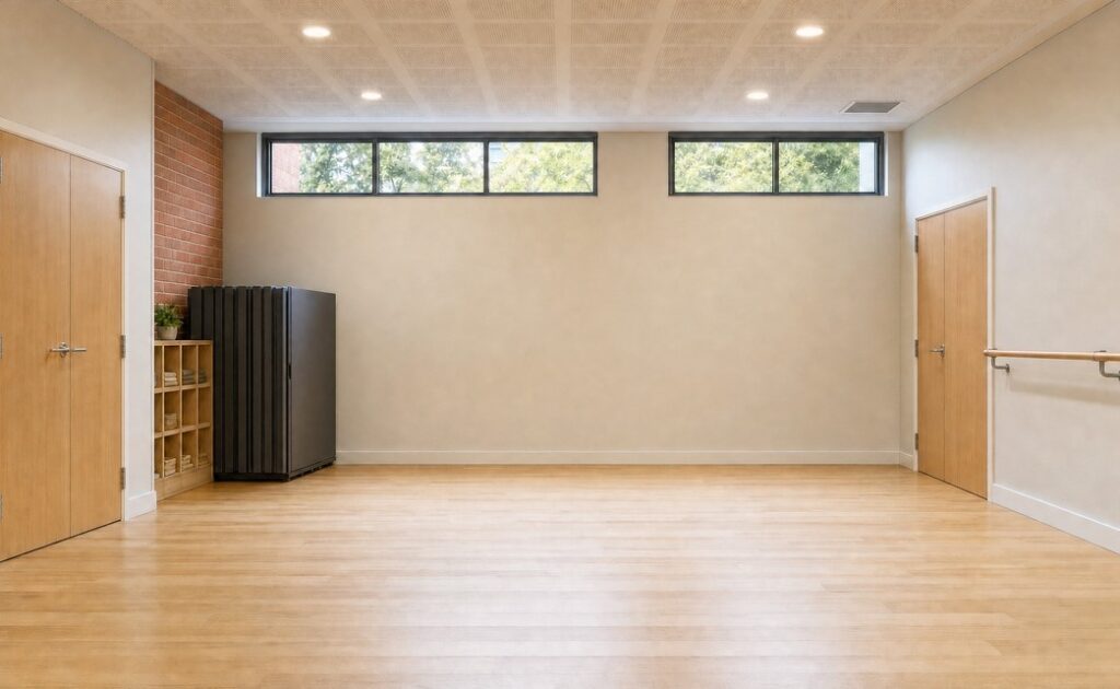 Illustration of a possible activity studio from the project brochure